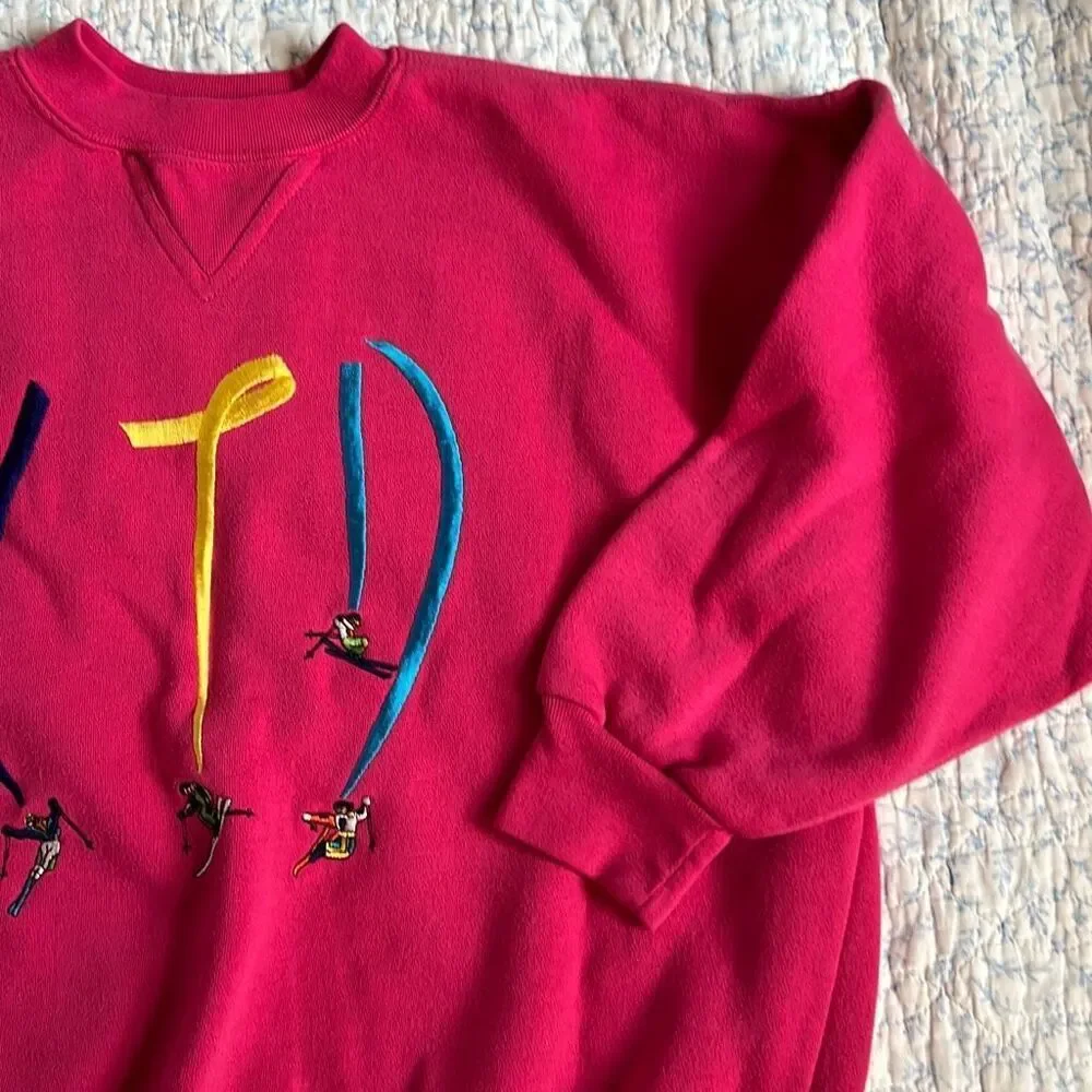 Vintage LimitedToo Kids‎ Embroidered Ski Sweatshirt